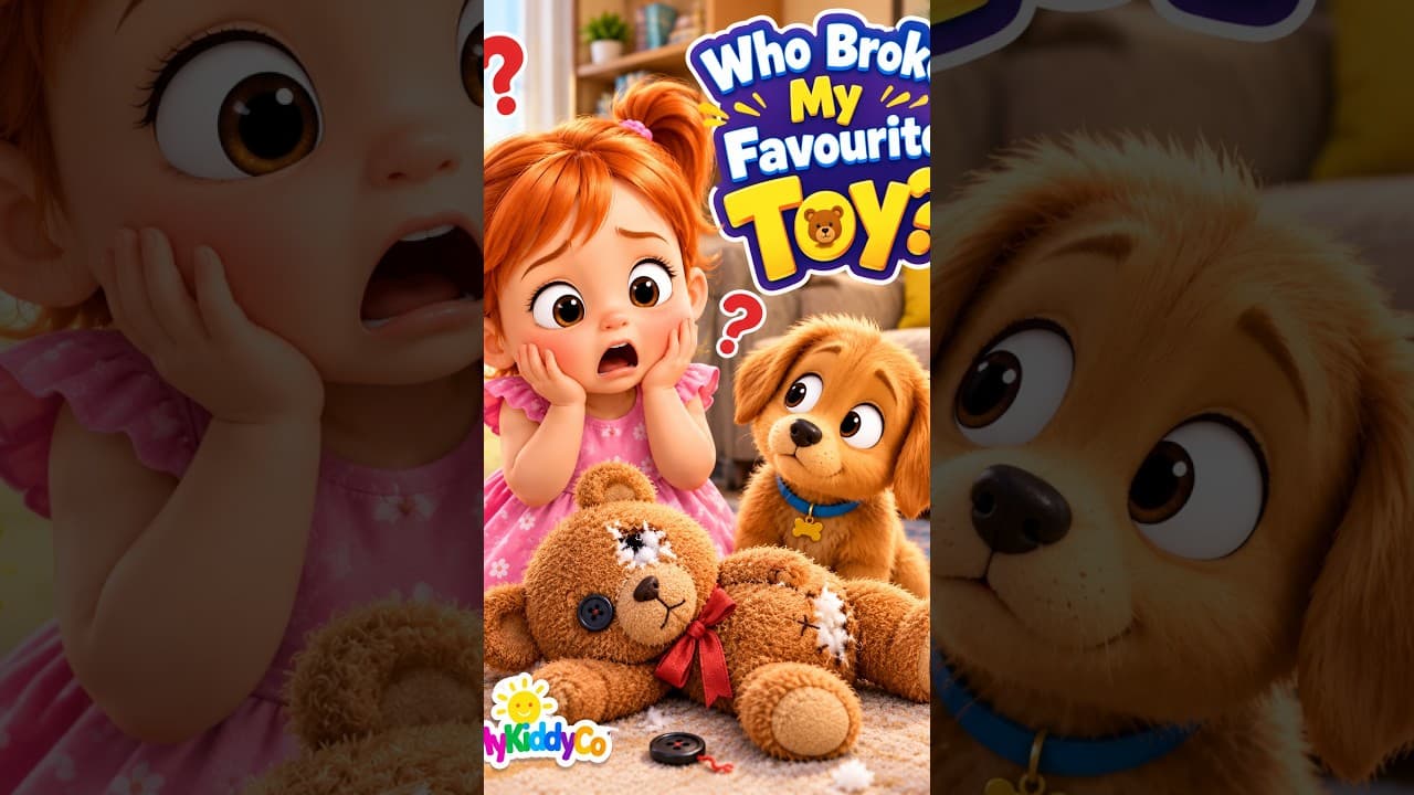 🧸 Who Broke My Favourite Toy? 😱 | Funny Baby & Puppy Cartoon