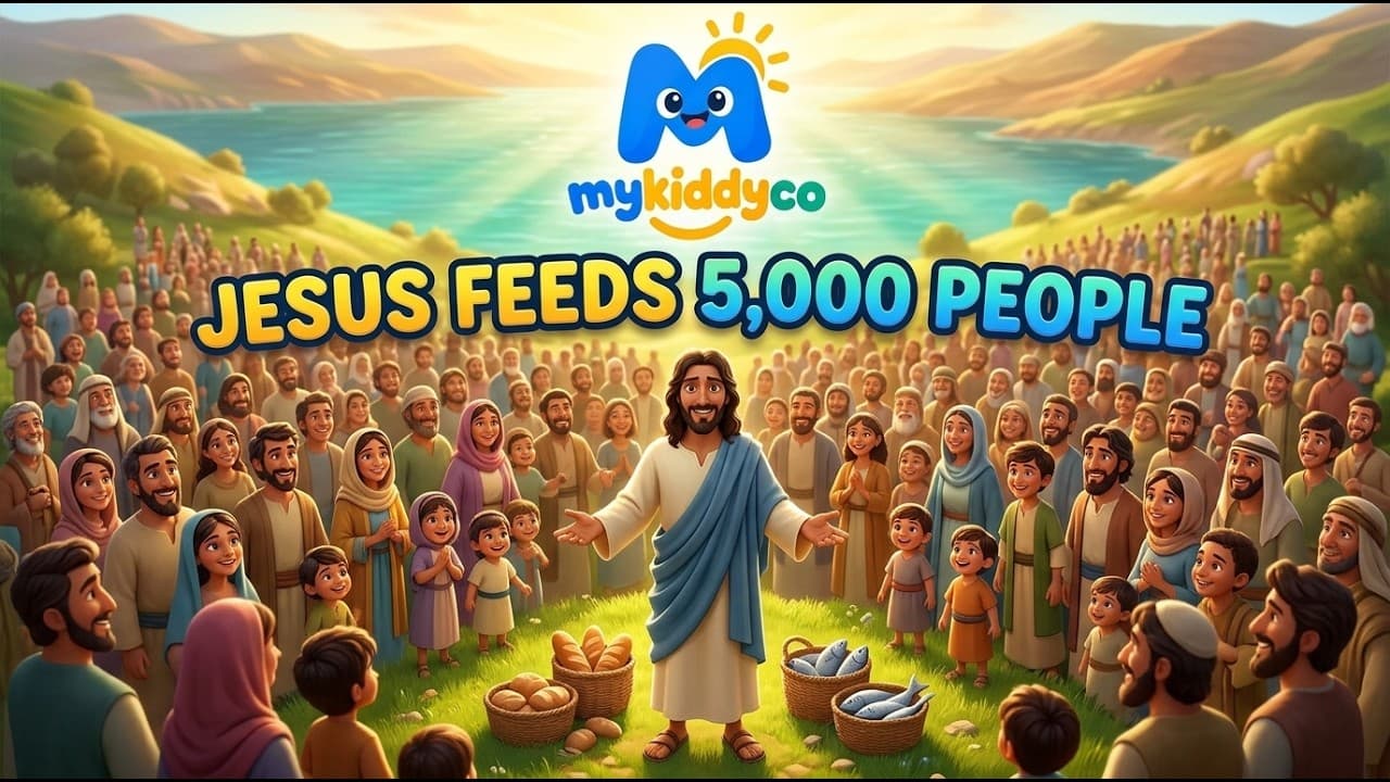 Jesus Feeds 5,000 People | Bible Stories for Kids | Animated Bible Story | Bedtime Stories for Kids