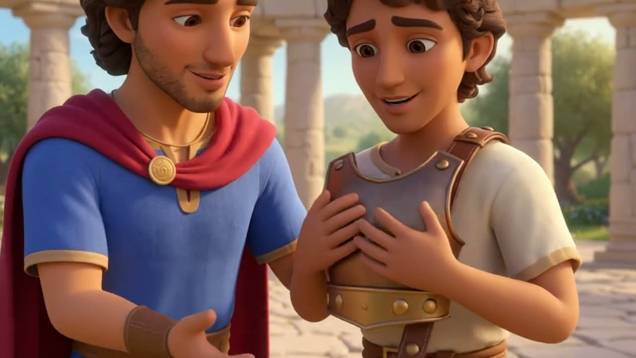 David and Jonathan: The Gift of Friendship | Bible Story for Kids | Kindness and Sharing | MyKiddyCo